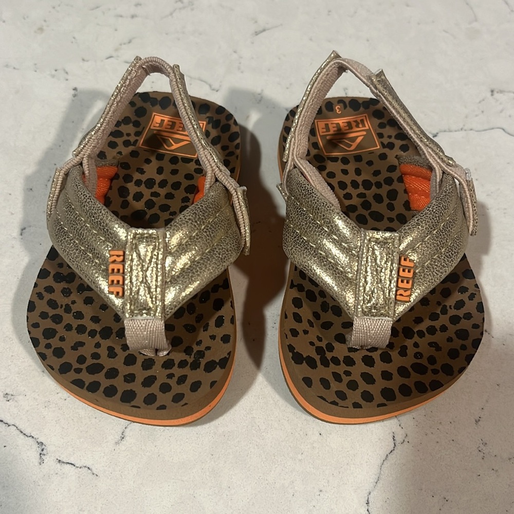 Reef Little Kids Ahi Flip Flops sz 3